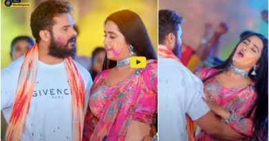 Bhojpuri Holi Song : खेसारी लाल यादव और काजल राघवानी पर चढ़ा होली का रंग,मौका देखकर किया रोमांस।