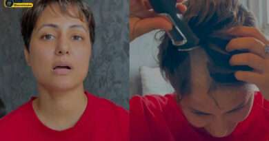 Hina Khan Shaving Her Head