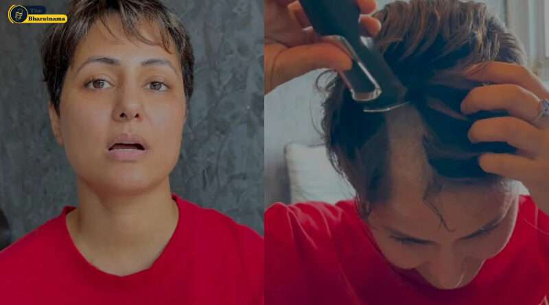 Hina Khan Shaving Her Head