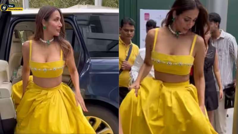 Malaika Arora Stunning Look : 50 की उम्र में पीले लहंगे में मलाइका अरोड़ा ने लगाई फैंस के दिलों में आग… 