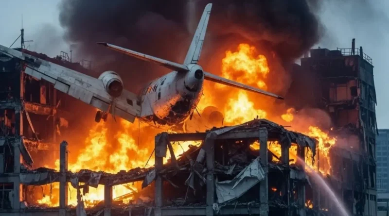 Ahmedabad plane crash fire